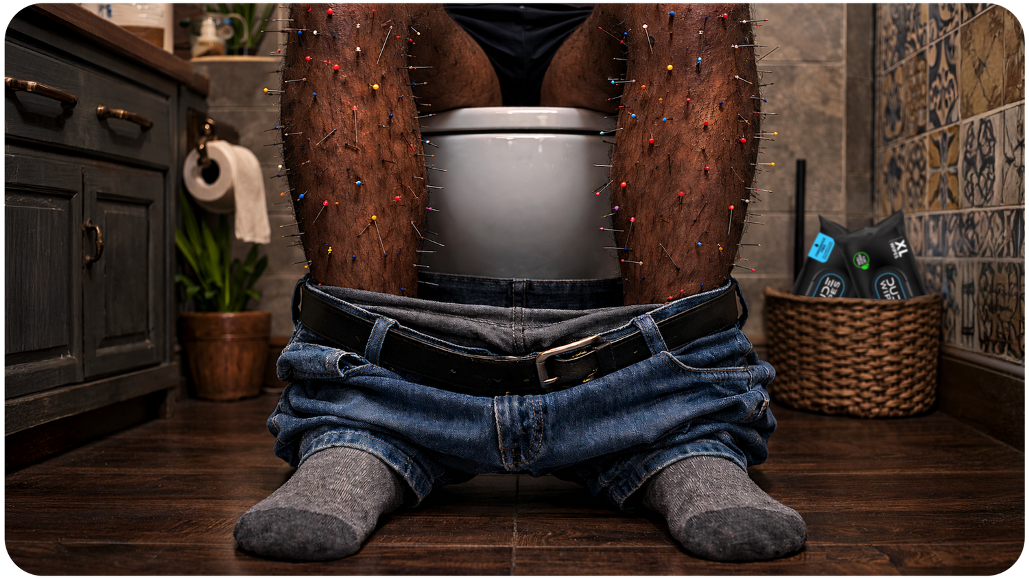 legs fell asleep on toilet