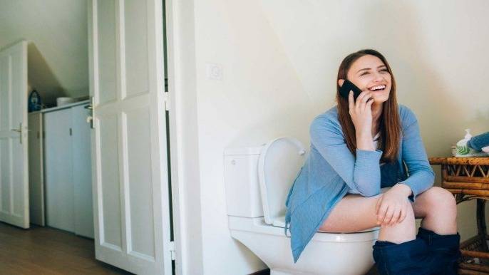 Why You Shouldn't Look At Your Phone When You Poop