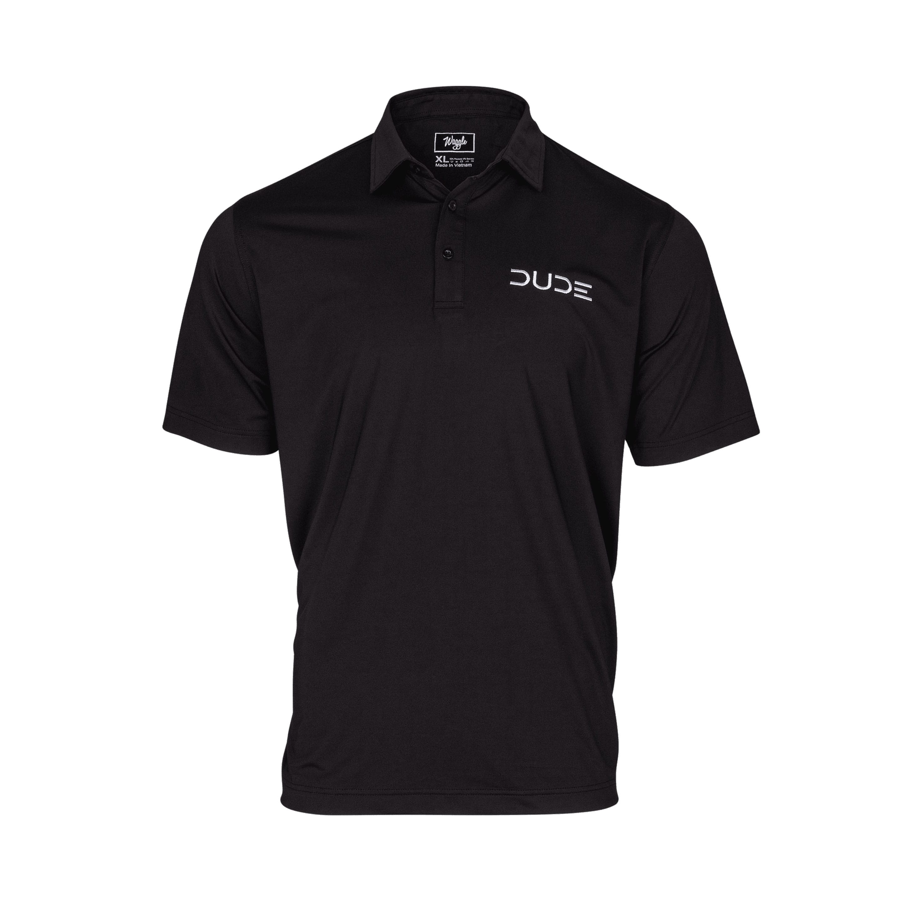 DUDE Golf Polo, Black