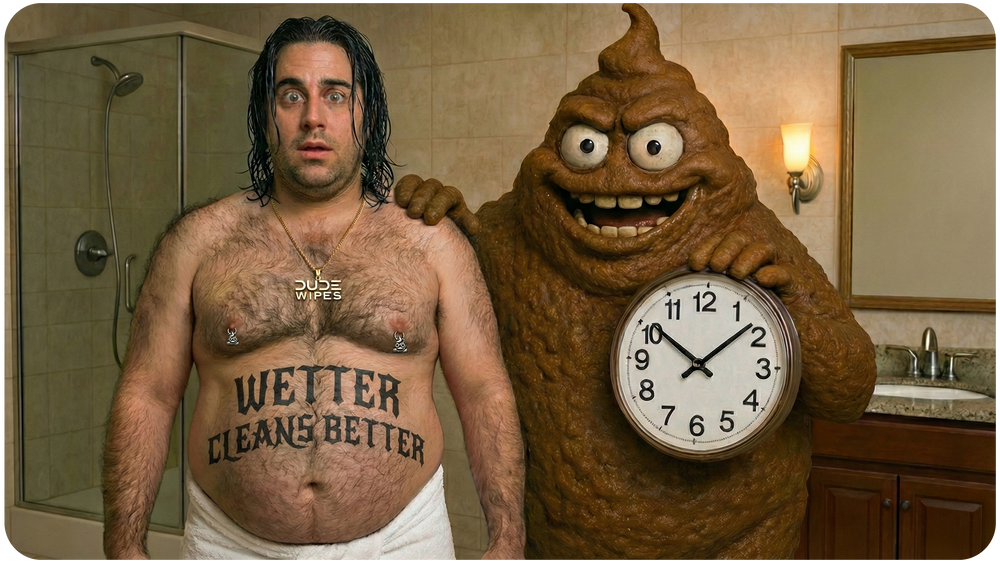The Heartbreak of Having to Poop Right After You Showered