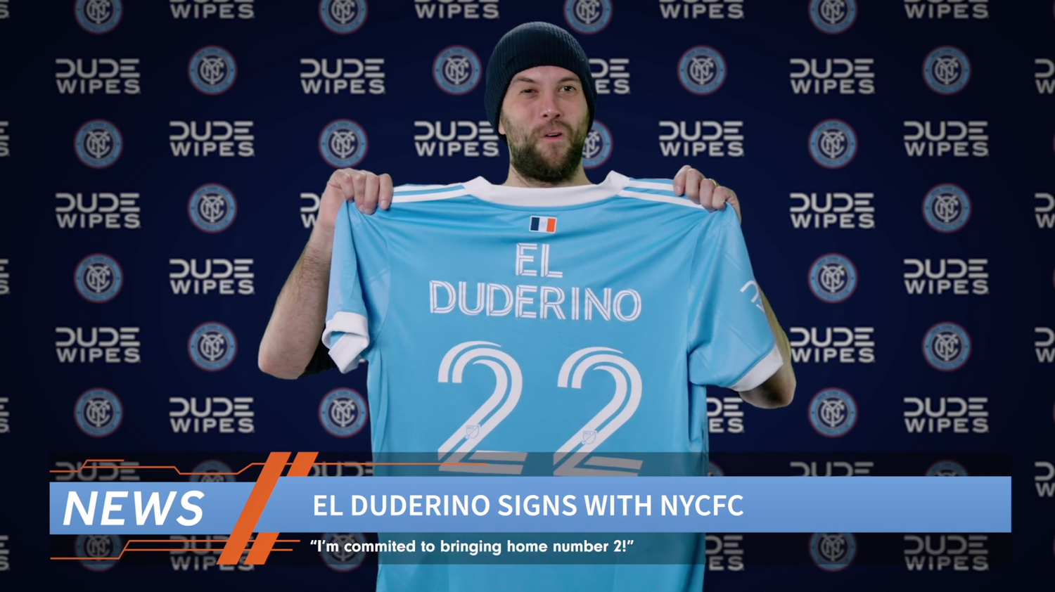 DUDE Wipes Partners with MLS Champs NYCFC to Chase #2