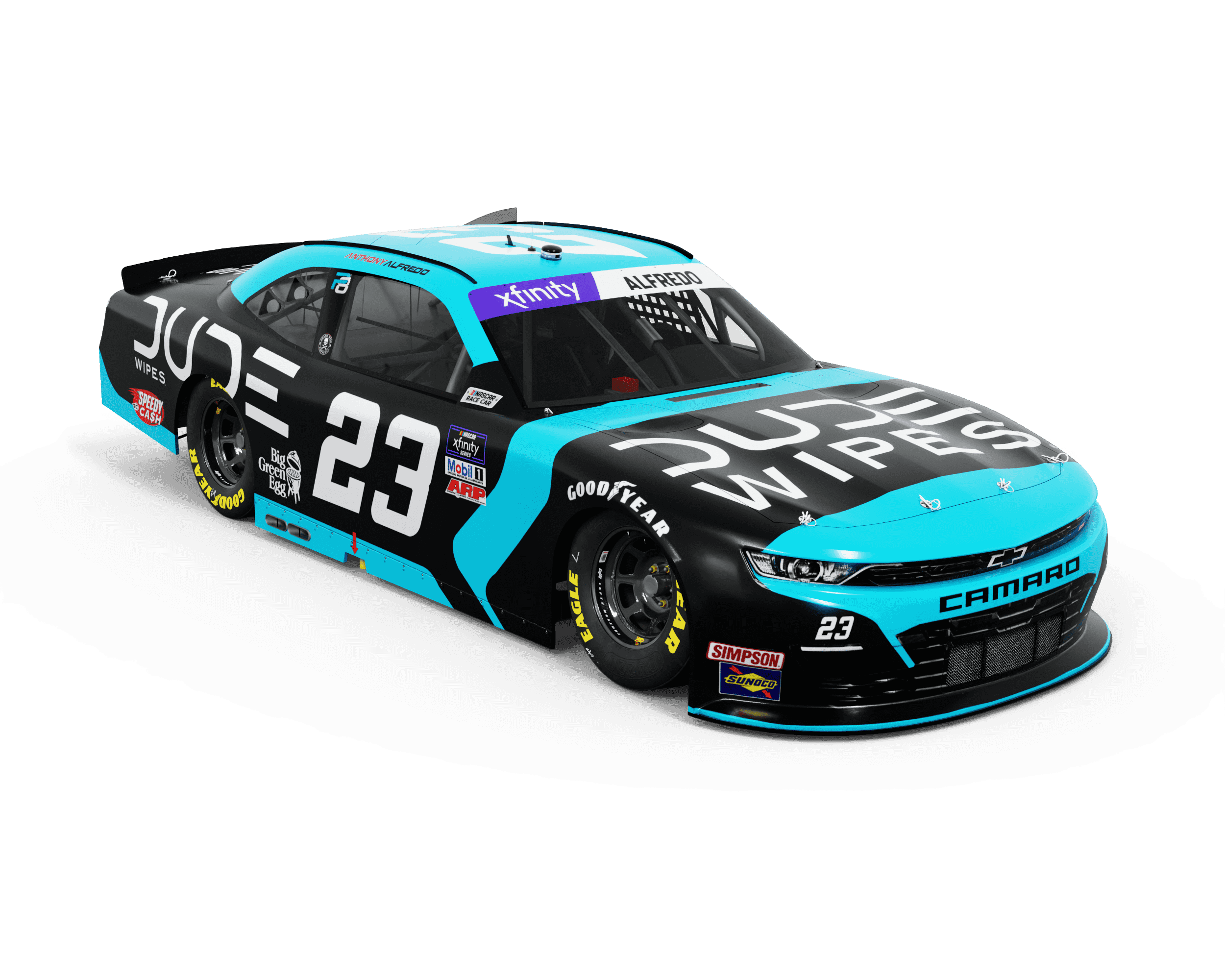 DUDE Wipes Re-Ups with Anthony Alfredo for NASCAR Xfinity Series
