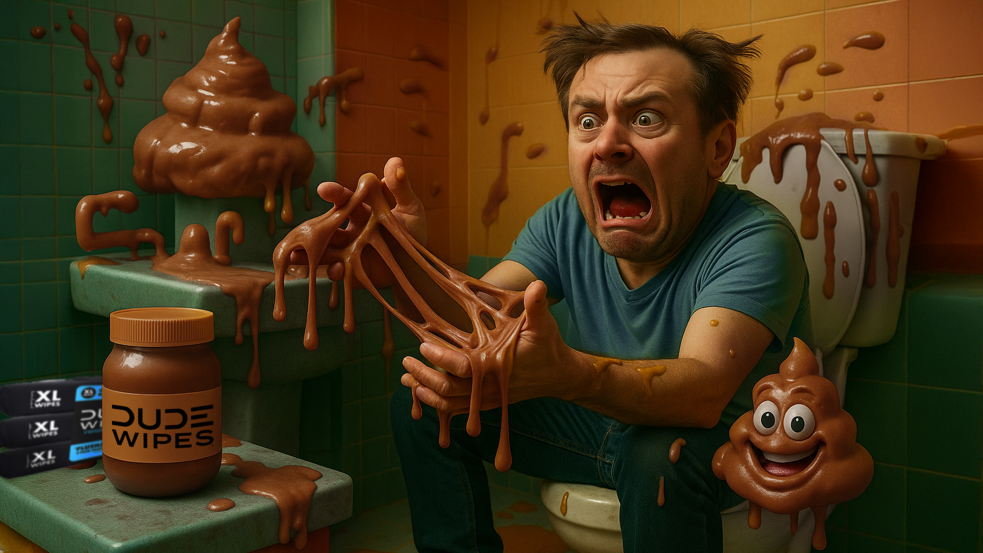 sticky poop