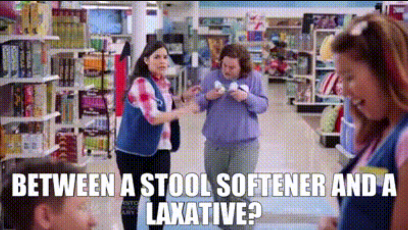 stool softener vs laxative
