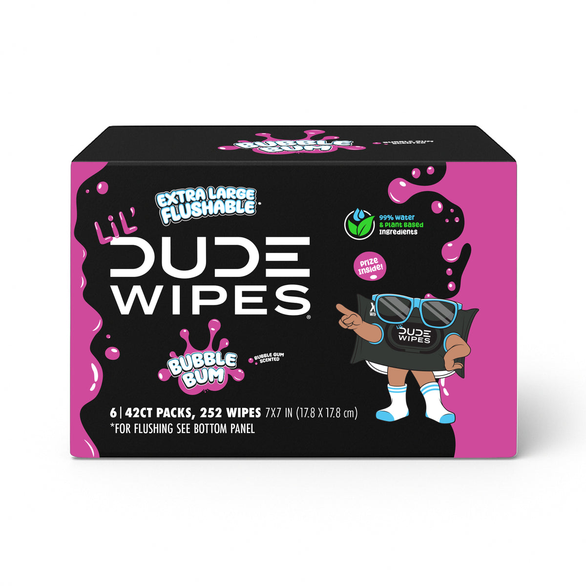 LiL' DUDE Wipes 99% Water Flushable Wipes | Potty Training & Beyond